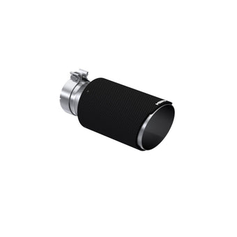 compare product MBRP Universal Carbon Fiber Tip 6in OD/4in Inlet/12in L - Angle Cut Tip