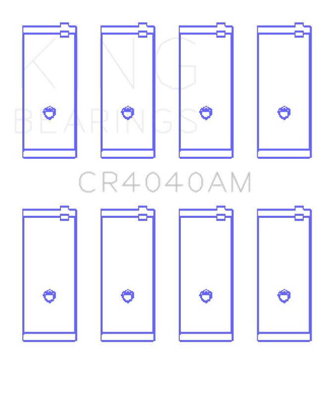King Engine Bearings Ford Fiesta/Escort Tlb/Gud/J4B 1.0L 1.2L 1.3L (Size +0.75mm) Conrod Bearing Set - My Store