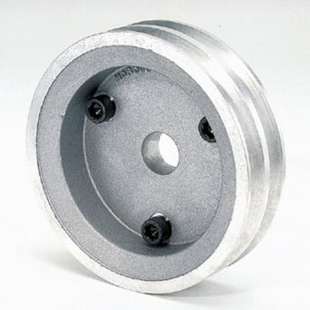 compare product Moroso Chevrolet Small Block (w/Short Pump) Crankshaft Pulley - Double Groove - Cast Aluminum