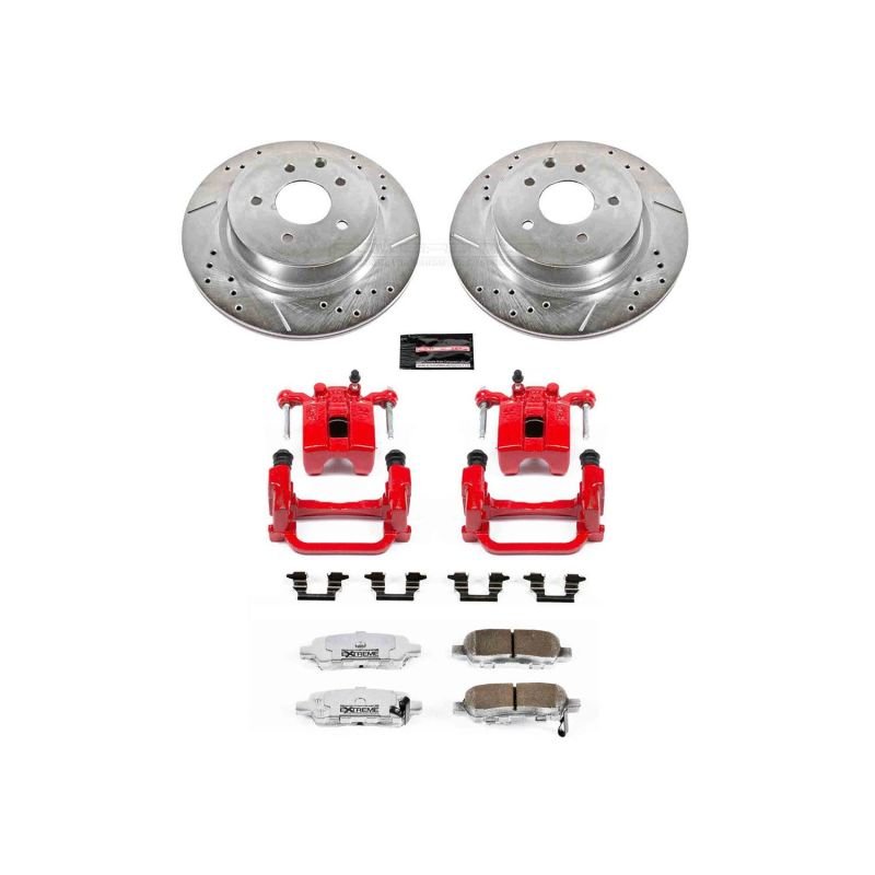 Power Stop 05 - 08 Infiniti G35 Rear Z26 Street Warrior Brake Kit w/Calipers - My Store