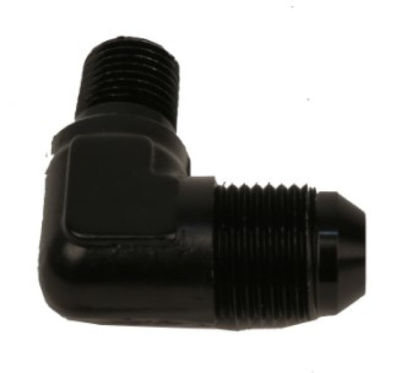 Aeromotive Fitting Elbow 1/4in - MNPT to AN - 08 90 - Deg Black - My Store