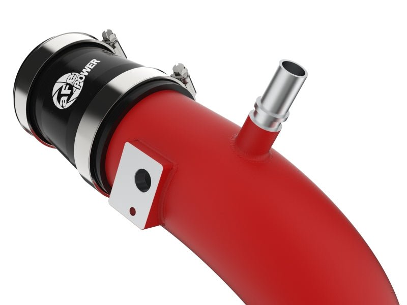 aFe 22 - 24 Ford Bronco Raptor BladeRunner Aluminum Hot and Cold Charge Pipe Kit Red - My Store