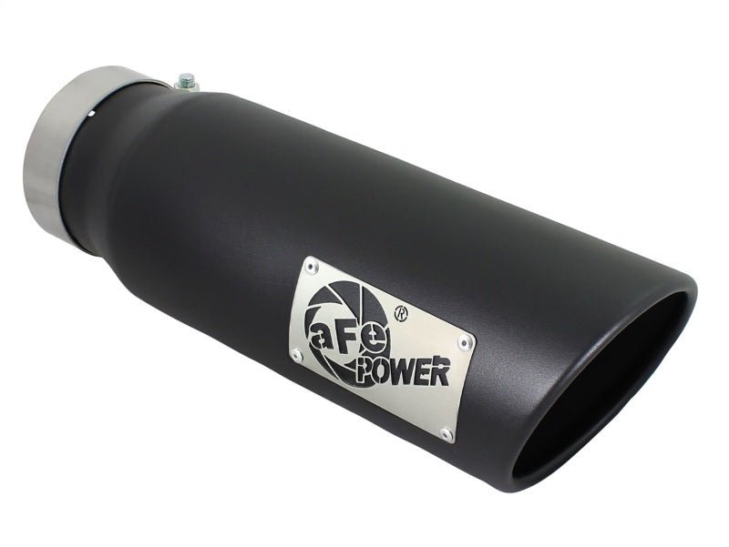 aFe Diesel Exhaust Tip Bolt On Black 4in Inlet x 5in Outlet x 15in - My Store