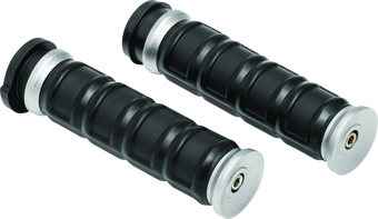 compare product Kuryakyn Dillinger Grips Throttle-By-Wire Silver