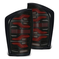 AlphaRex 16 - 21 Toyota Tacoma LUXX LED Taillights Blk/Red w/Activ Light/Seq Signal - My Store