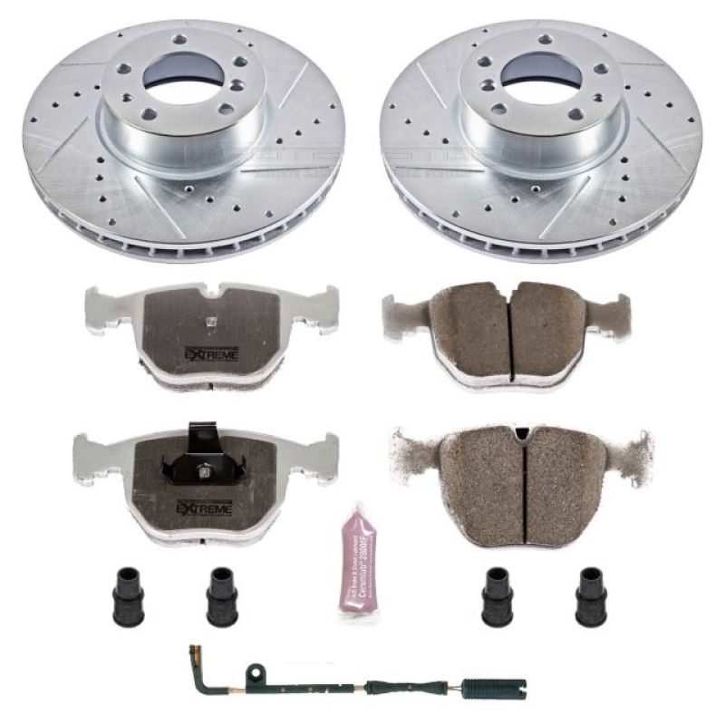 Power Stop 97 - 00 BMW 540i Front Z26 Street Warrior Brake Kit - My Store