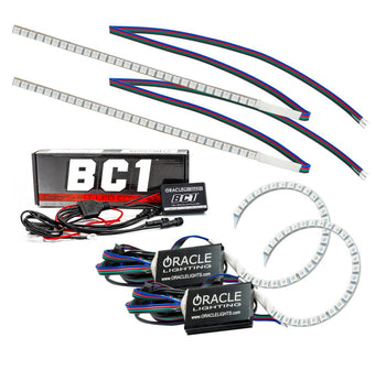 compare product Oracle 15-17 Ford Focus RS/ST DRL Upgrade w/ Halo Kit - ColorSHIFT w/ BC1 Controller