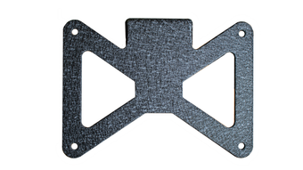 compare product Fishbone Offroad 2018+ Jeep Wrangler JL - Black Aluminum Hawse Fairlead License Plate Mount