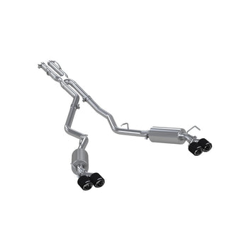 compare product MBRP 20-21 Ford Explorer ST 3.0L Ecoboost SS 2.5in Dual Rear Exit w/ Carbon Fiber Quad Tips - T304