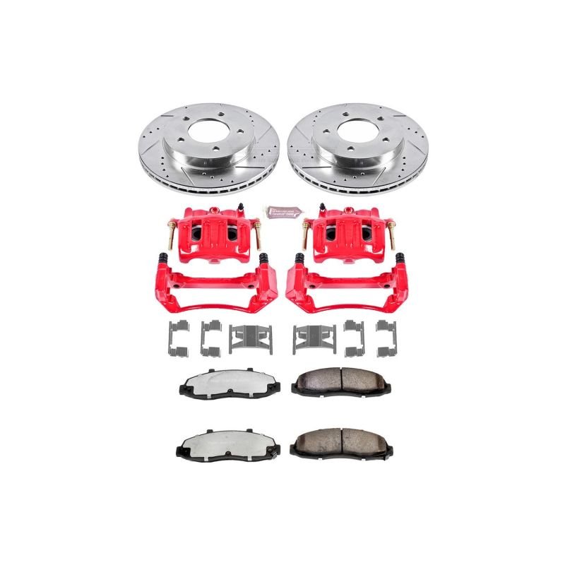 Power Stop 97 - 00 Ford F - 150 Front Z36 Truck & Tow Brake Kit w/Calipers - My Store