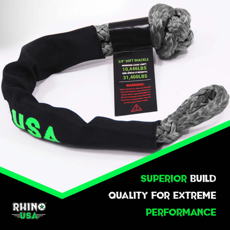 Rhino USA Synthetic Soft Shackles Gray (2 - Pack) - My Store
