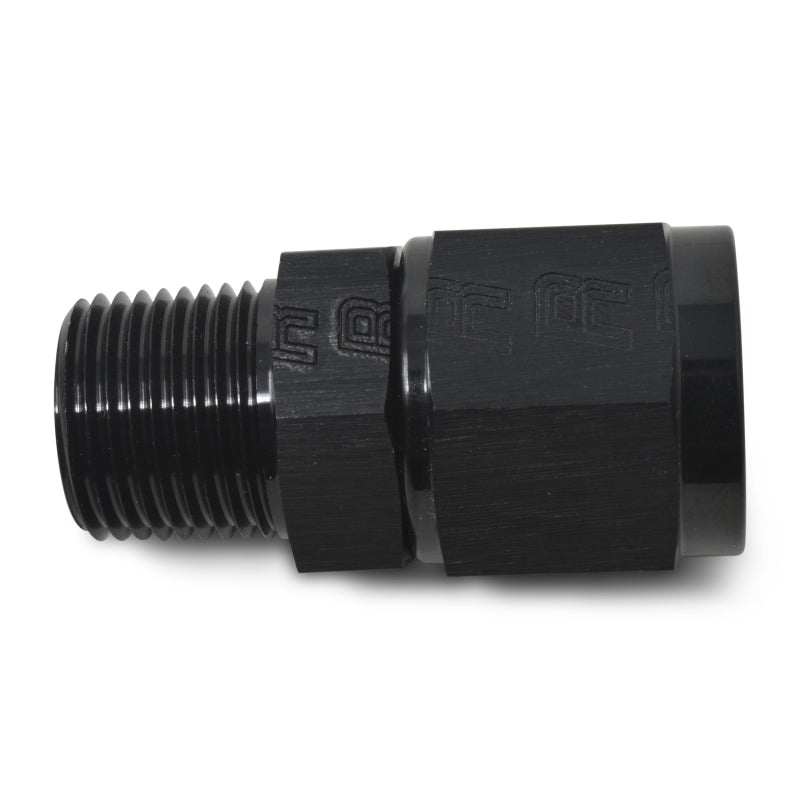 Russell Performance - 4 AN Straight Female to 1/8in Male NPT Fitting (Black) - My Store