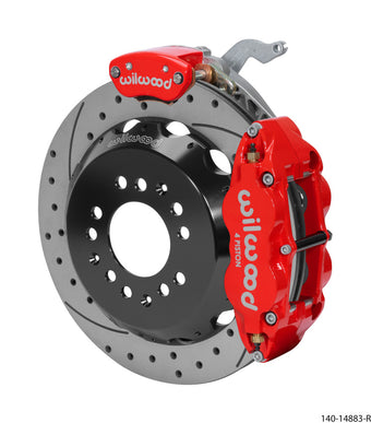 compare product Wilwood Narrow Superlite 4R-MC4 Red Rear Kit 12.88in Drilled Rotor 88-96 Chevy Corvette C4
