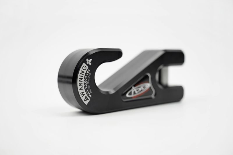 Addictive Desert Designs 1 - 5/16in Winch Fairlead Plate w/ Recessed Round End Hook - Black - My Store