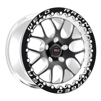 compare product Weld S77 17x10 / 5x4.5 BP / 7.9in. BS Black Wheel (Low Pad) - Black Single Beadlock MT