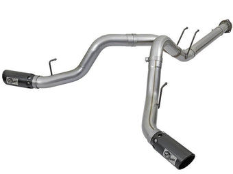 compare product aFe Large Bore-HD 4in 409 Stainless Steel DPF-Back Exhaust w/Black Tip 2017 Ford Diesel V8 6.7L (td)