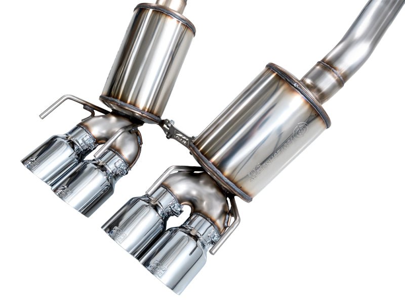AWE Tuning C6 Chevrolet Corvette Z06/ZR1 Touring Edition Axle - Back Exhaust w/ Chrome Silver Tips - My Store