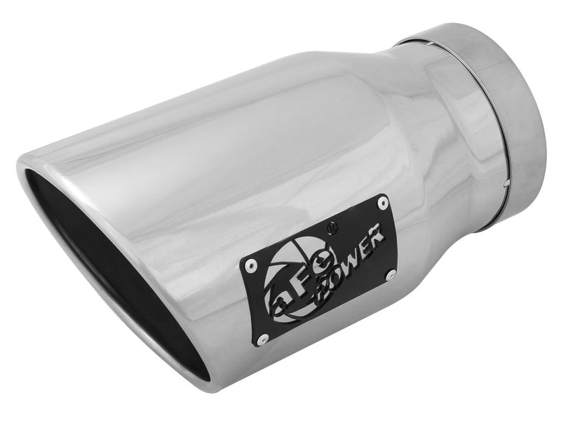 aFe Diesel Exhaust Tip Bolt On Black 5in Inlet x 7in Outlet x 12in - Right - My Store