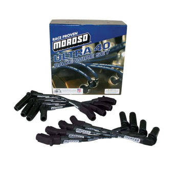 compare product Moroso GM LS Unsleeved Ultra 40 Wire Set - Black (For 68476)