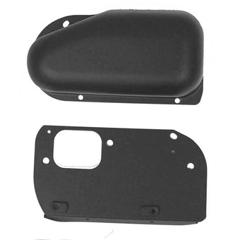 compare product Omix Windshield Wiper Motor Cover Blk 76-86 CJ Models