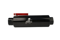 Aeromotive In - Line AN - 12 Filter w/Shutoff Valve 100 Micron SS Element - Black Anodize Finish - My Store