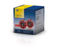 Hella Supertone Horn Kit 12V 300/500HZ Red (003399803 = 003399801) - My Store