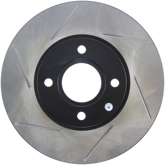 compare product StopTech 2014 Ford Fiesta Right Front Disc Slotted Brake Rotor