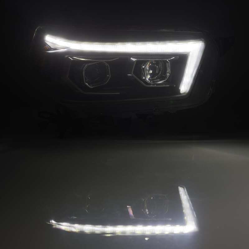 AlphaRex 10 - 13 Toyota 4Runner PRO - Series Projector Headlights Plank Style Black w/Seq Signal/DRL - My Store