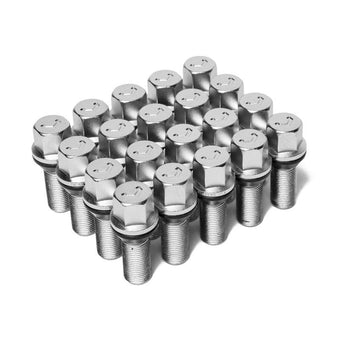 compare product Vossen Lug Bolt - 14x1.25 - 45mm - 17mm Hex - Cone Seat - Silver (Set of 20)
