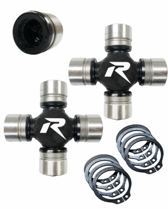 compare product Revolution Gear & Axle Heavy Duty Chromoly 1350 Series U-Joints w/Snap Rings - Pair