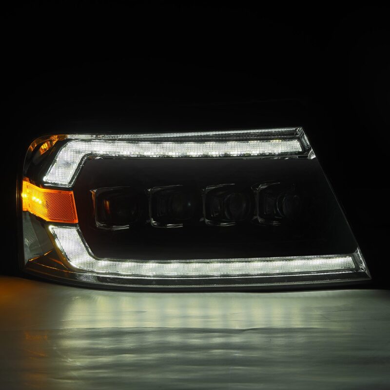 AlphaRex 04 - 08 Ford F - 150 (No 2004 Heritage) NOVA - Series LED Proj HL Alpha - Blk w/Actv Lgt / Seq. Sig - My Store