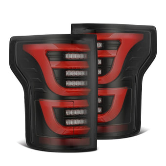compare product AlphaRex 15-20 Ford F-150 Luxx LED Tail Lights (Pair) Black/Red (Not For Blind Spot Sensor Models)