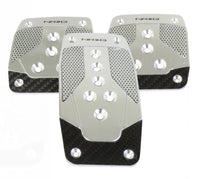 NRG Aluminum Sport Pedal M/T - Silver w/Black Carbon - My Store