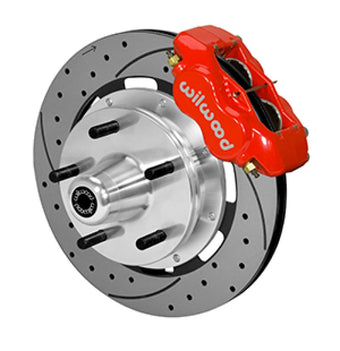 compare product Wilwood Forged Dynalite Front Kit 19.00in Drilled Rotor Red WWE ProSpindle (5x5.00in Hub)