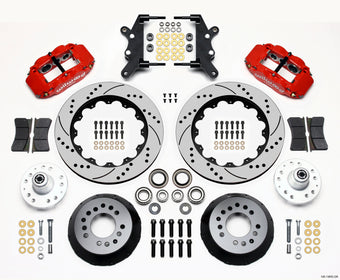 compare product Wilwood Narrow Superlite 6R Front Hub Kit 14.00in Drill Red 60-68 Ford / Mercury Full Size / Galaxie