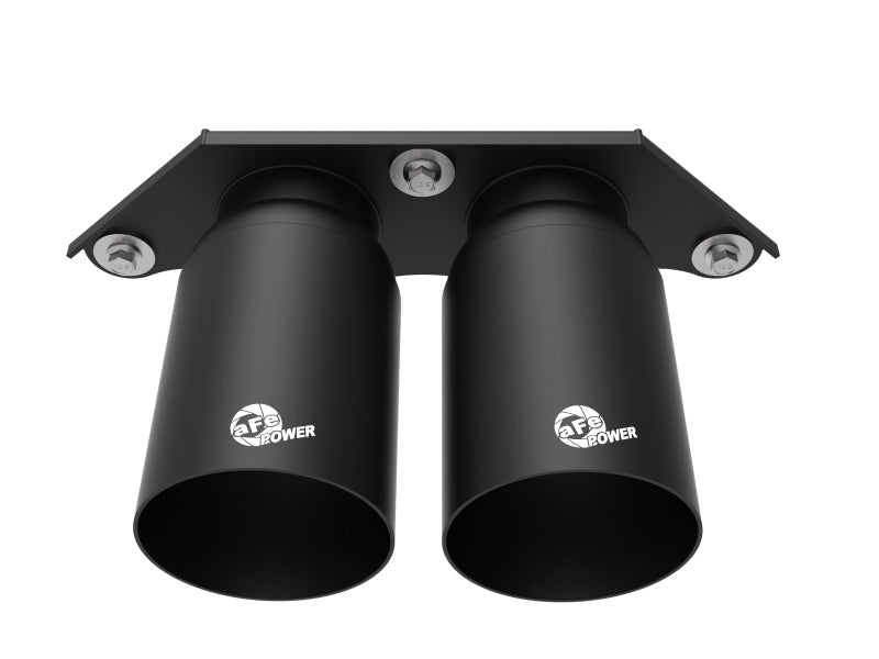 aFe Power Mach Force Xp 4in 304 SS Bolt - On Exhaust Tips Satin Black 14 - 19 Porsche 911 GT3 3.8L/4.0L - My Store