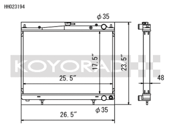 compare product Koyo 00-02 Nissan Skyline GTR 2.6L Turbo Racing Radiator