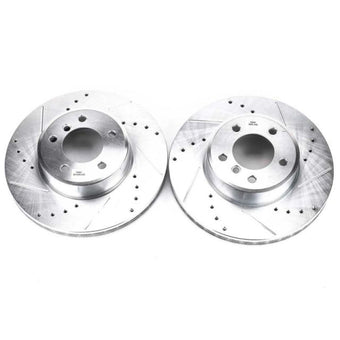 compare product Power Stop 04-06 BMW 525i Front Evolution Drilled & Slotted Rotors - Pair