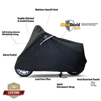 compare product Dowco Scooter WeatherAll Plus Cover Black - XL