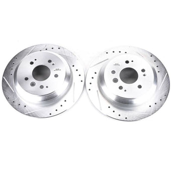compare product Power Stop 16-19 Honda Pilot Rear Evolution Drilled & Slotted Rotors - Pair