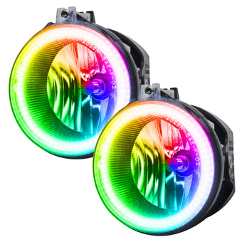 compare product Oracle Dodge Challenger 08-14 LED Waterproof Fog Halo Kit - ColorSHIFT