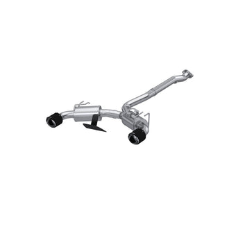compare product MBRP 2023 Toyota Corolla GR 1.6L T304 SS 3in Cat-Back Dual Split Rear w/ Carbon Fiber Tips
