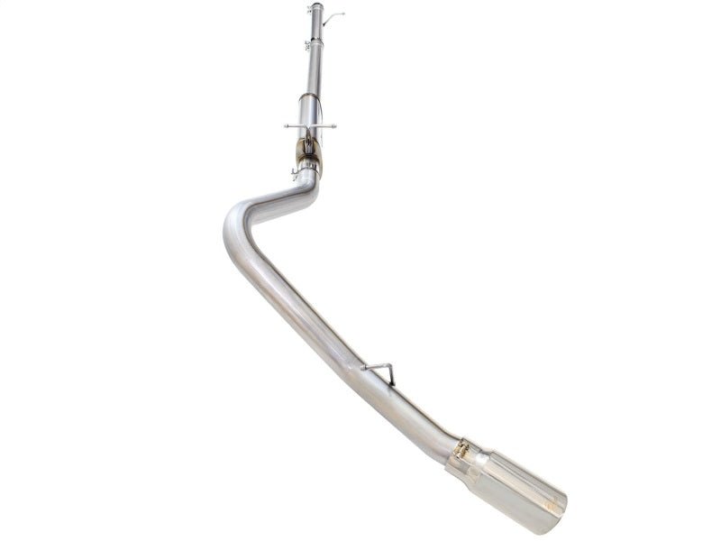 aFe MACHForce XP Exhaust 3in - 3.5in SS Single Side Ext CB w/ Polish Tip 99 - 04 Ford F - 250 V8 5.4L/6.8L - My Store