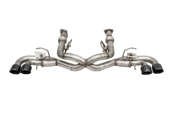 compare product Corsa 2020-2025 Corvette C8 3in Valved Cat-Back 4.5in Blk Quad Tips - Fits Factory NPP Exhaust