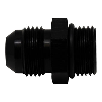 compare product DeatschWerks 8AN ORB Male to 8AN Male Flare Adapter (Incl O-Ring) - Anodized Matte Black