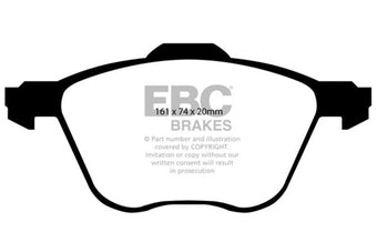 compare product EBC 01 Volkswagen Eurovan 2.8 (313mm) Greenstuff Front Brake Pads