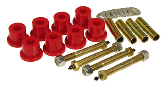 compare product Prothane 87-96 Jeep YJ Front & Rear Main Spring Eye Bushings - Red