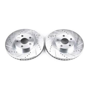 compare product Power Stop 03-08 Pontiac Vibe Front Evolution Drilled & Slotted Rotors - Pair