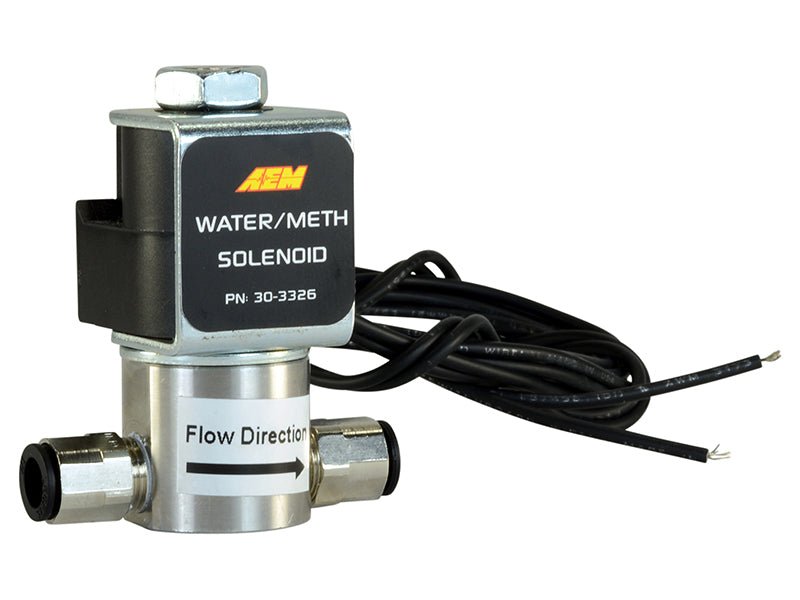 AEM Water/Methanol Injection System - High - Flow Low - Current WMI Solenoid - 200PSI 1/8in - 27NPT In/Out - My Store