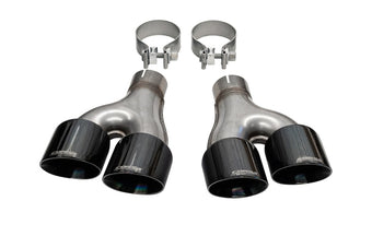 compare product Corsa 2011-2021 Jeep Grand Cherokee Twin 2.5in Inlet / 4in Outlet Black PVD Pro-Series Tip Kit